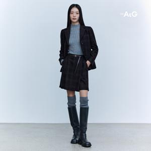 [The AtG] 더엣지 24FW 체크 스커트 팬츠 (+벨트)