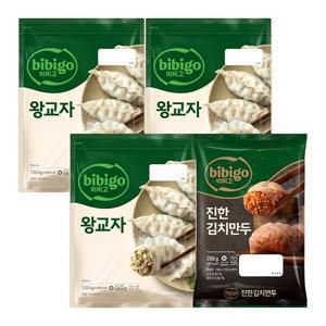 비비고 왕교자 1.05kg x 3봉 + 수제진한김치만두 200g 1봉