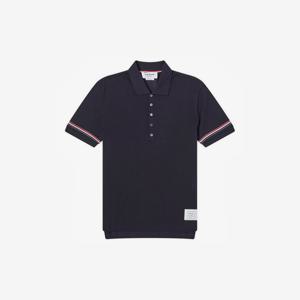 [오늘출발/차차부티크] 24SS THOM BROWNE  라이트웨이트 폴로 반팔 티셔츠 네이비 남성 MJP193A J0129 415