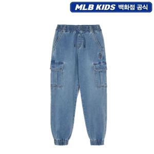 MLB키즈 데일리 아웃도어 루즈 조거 데님팬츠 7ADPR0244 JS