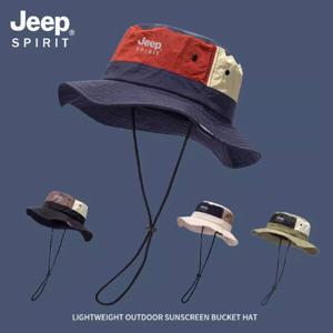 1+1 JEEP SPIRIT 지프스피릿 남녀공용 등산모자 UV차단 방수 버킷햇 벙거지 낚시 캠핑 버킷햇