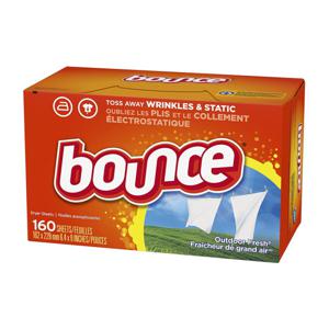 Bounce 드라이시트 세탁 건조기 섬유유연제 아웃도어 프레쉬 160 장