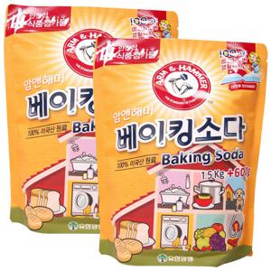 암앤해머 베이킹소다 1.5kg+600g   2개