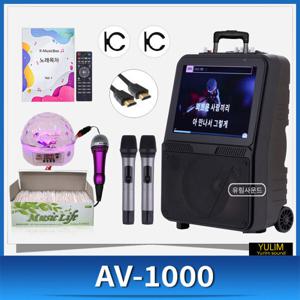 서영엔터테인먼트 AV-1000 AV1000 이동식노래방 캠핑