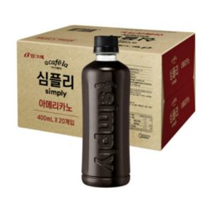 빙그레 아카페라 심플리 아메리카노 400ml 20개입 커피