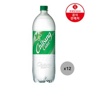 칠성사이다 1.5L X 12pet/탄산음료/사이다/음료수