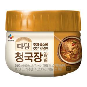 [CJ제일제당] 다담 청국장양념 530g 냉장