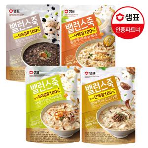 [샘표] 밸런스 죽 420g 4종 2+2 /소고기/야채/삼계/흑임자