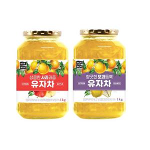 [녹차원] 사과유자차1kg+모과유자차1kg