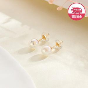 [비앤비골드] (당일발송)14K 오로라 버블볼 귀걸이 6mm JAE40400