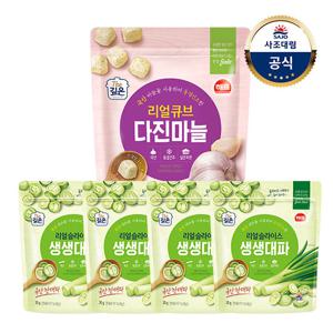 [사조대림] 해표 슬라이스대파 20g x4 +큐브23gx1/다진마늘/생강