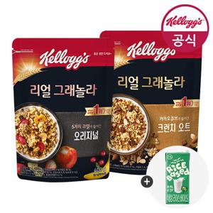 켈로그 리얼그래놀라400g+크런치오트400g