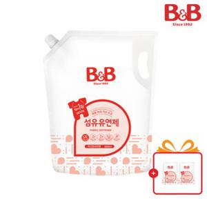 비앤비 유아 섬유유연제 자스민향 1500ml 리필형 1입 + 50ml 섬유유연제 2입