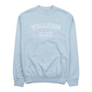 [스포티앤리치] 웰니스 클럽 맨투맨 WELLNESS CLUB FLOCKED CREWNECK BABY BLUE WHITE