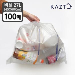 분리수거함 쓰레기통 비닐봉투 (45*60Cm)27L 100매