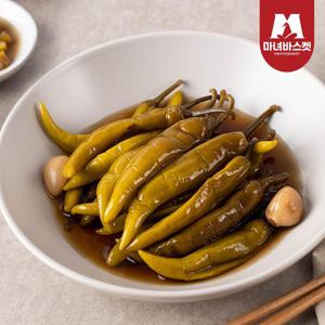 [마녀바스켓] 새콤달콤 밥반찬 간장 고추장아찌 1kg+1kg