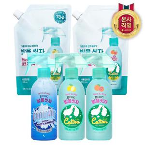 [혼합구성]온더바디 코튼풋 발을씻자 풋샴푸 385ml 2개 + 리필 500ml 1개 (레몬/자몽/쿨링 택1)