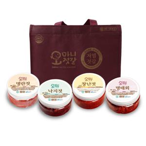 [오마니젓갈] 오마니 젓갈세트 2호 (명란젓+창난젓+명태회+낙지젓/각 350g)