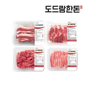 [도드람한돈]냉장 칼집/삼겹+목심+뒷다리 불고기 각500g+항정살300g(1.8kg)