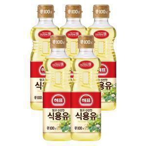 [사조대림] 해표 콩기름 900ml x5병 /식용유