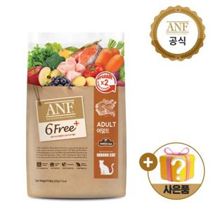 [N] ANF 식스프리플러스 인도어 캣 어덜트 5.6kg  + ANF 캔 24개(G) +돌돌이