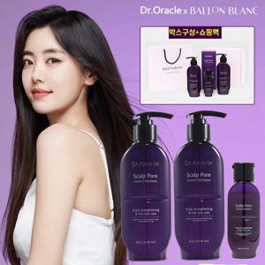 닥터오라클x 발롱블랑 스칼프 포어 컨트롤 피부과 탈모샴푸 380ml 2개+100ml1 1개