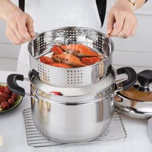 키친아트 스텐 찜기 마이스터 찜솥 찜냄비 22cm