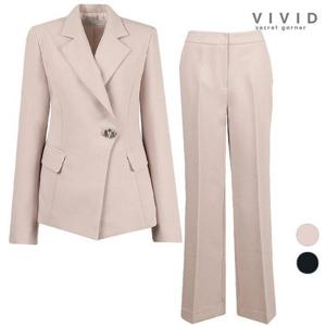 갤러리아_VIVID SET 여성 언발란스 봄가을 정장자켓+팬츠 세트