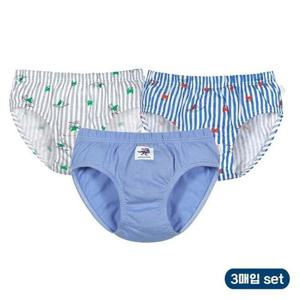 갤러리아_바풀 아동팬티 순면 유아 남아 팬티 삼각 3매입 세트 PL SS38-119