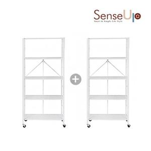 센스업 똑소리 폴딩 선반 5+5단세트 (화이트)