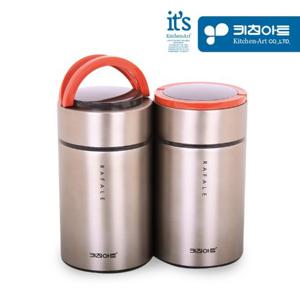 키친아트 라팔 골드메탈 스텐진공 보온죽통 2종(800ml*2개)