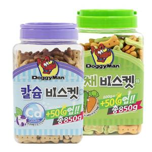 도기맨 애견간식 칼슘 야채 비스켓 SS 850g