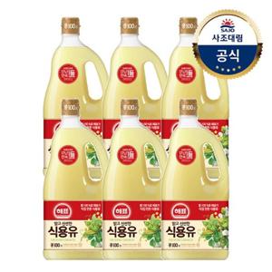 [사조대림] 해표 콩기름 1.8L 6개 /식용유