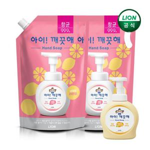 아이깨끗해 레몬 리필 1.8L x 2개 + 순 490ml 공용기 x 1개