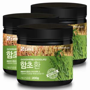 조은약초 프리미엄 국내산 함초 환 200g x 3통구성 (총 600g)