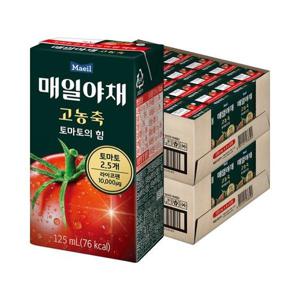 [매일유업]매일야채 고농축 토마토의 힘 125ml 72팩 토마토주스 야채주스