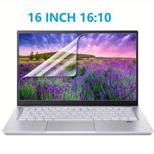 TEMU (1-팩) 16인치 HD 크리스탈 클리어 스크린 프로텍터 16인치 Alienware/ASUS/Lenovo/Dell/Acer/HP/LG 16:10 화면 비율 노트북, 긁힘 방지 지문 방지 16인치 노트북 스크린