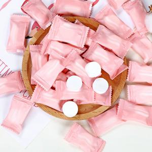 TEMU 100pcs 일회용 수건 압축 휴대용 여행 부직포 페이스 타올 물 젖은 닦아 야외 촉촉한 조직 캔디 타월|물티슈