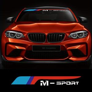 TEMU BMW M 스포츠 비닐 데칼 스티커, 윈드실드용, BMW 모델과 호환 - E36, E39, E46, E70, E92, F10, F20, F30, X1, X3, X5, X6 - 폴리비닐 염소화물 전면 유리용 셀프 접착 스트라이프, 광택 마무리, 스포츠 테마 자수 자동차 액세서리, 일회용