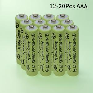 TEMU 고성능 니켈-메탈 AAA 충전 배터리, 마이크, MP3 플레이어, LED 손전등에 적합 - 1.2V, 2000mAh, Ni-MH AAA