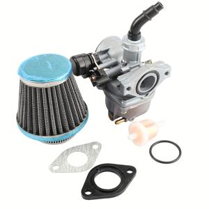 TEMU 50 70 90 110cc ATV Quad 4 Wheeler Dirt Bike ATV Scooter Moped을 위한 공기 필터가 장착된 19mm Pz19 오토바이 기화기 1세트