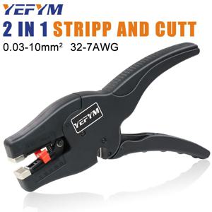 TEMU 1pc 자동 와이어 스트리퍼 및 커터 YE-D10 펜치, 0.03-10mm² 32-7AWG 절단, 와이어 스트리핑용 헤비 듀티 도구 2개