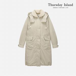 [Thursday Island] 덤블 카라 롱 야상 다운(T228MDJ243W)