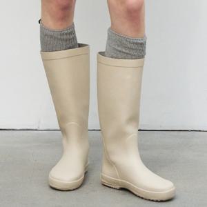 [24FW] RIBBED LOOSE KNEE SOCKS - GREY