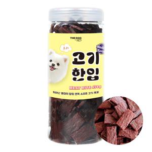 더독 강아지 고기한입 소프트 육포 져키 오리 450g