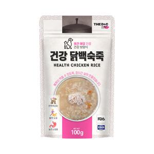 더독 강아지습식간식 파우치 간편건강 닭죽 100g