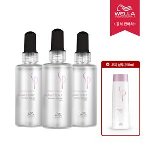 [웰라] SP 밸런스 스캘프 에너지세럼 100ml x3 +샴푸 250ml 증정