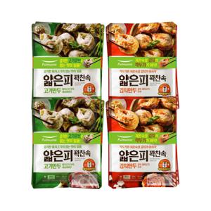 풀무원 얇은피 만두 400g 8봉(고기4+김치4)