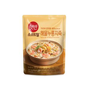 CJ 햇반 소프트밀 해물누룽지죽 420g 비비고 죽