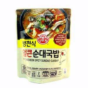 캠핑 혼밥 컵밥 컵반 덮밥 국밥 병천 얼큰순대국밥/500g